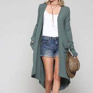 Last 1 ‼️ Long Button Down Duster